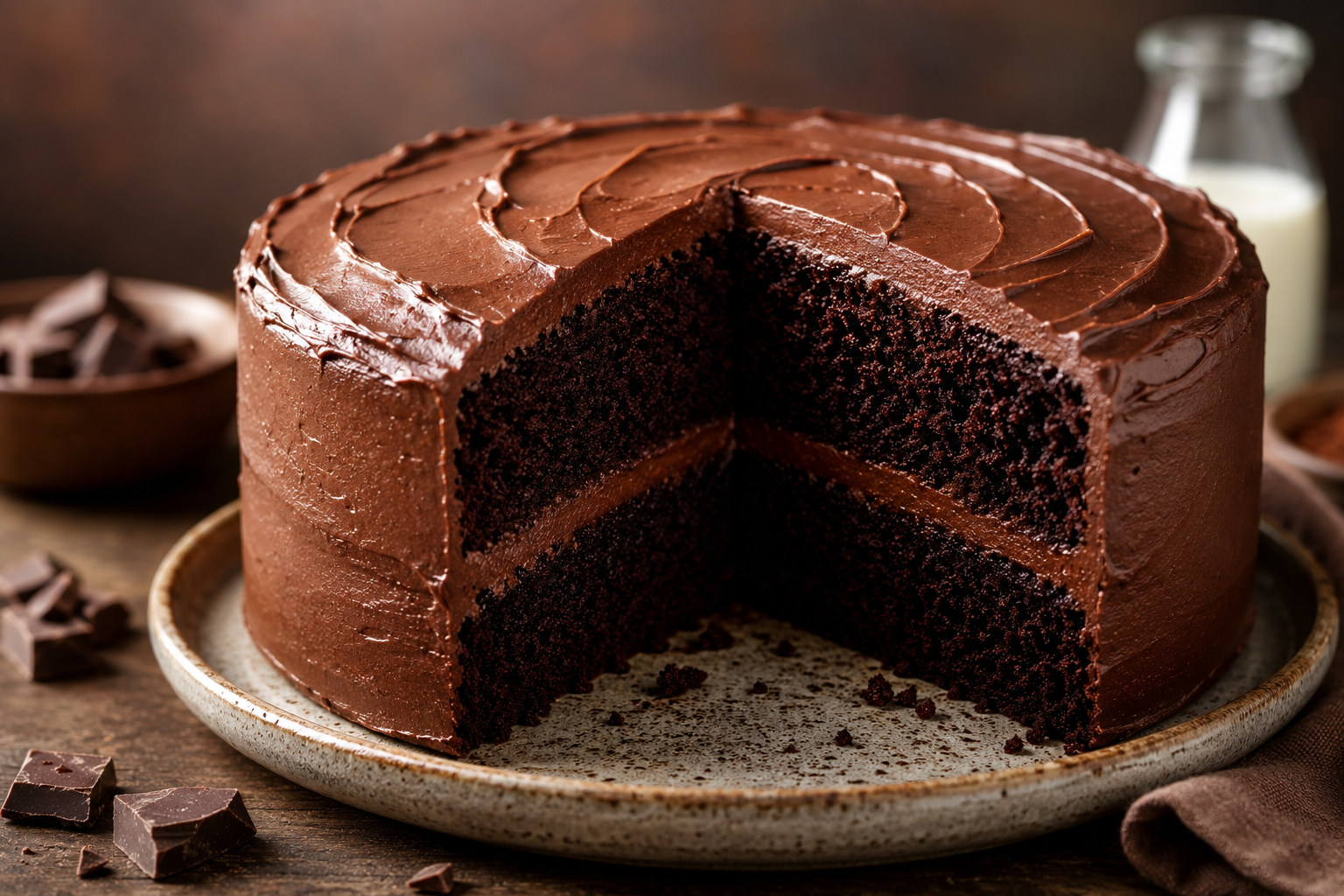 Irresistible Moist Chocolate Cake (Rich, Fudgy & Easy Homemade Recipe)