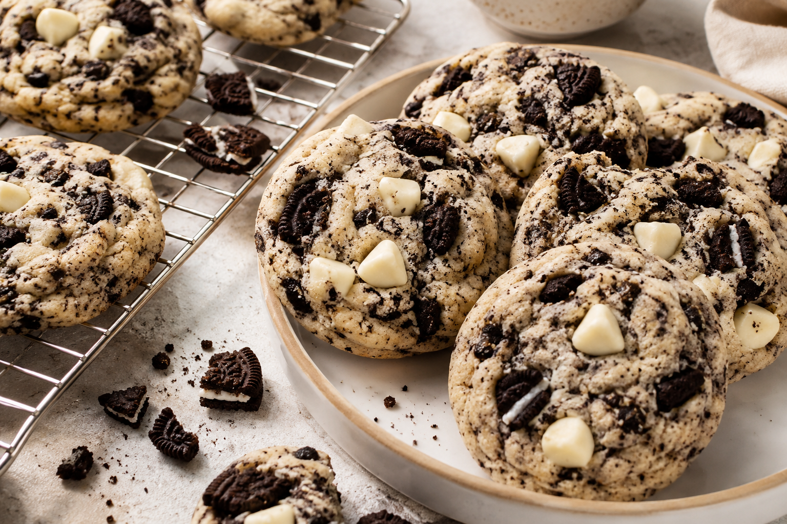 Cookies and Cream Cookies Recipe – Soft, Chewy & Bakery-Style