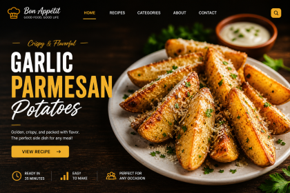 Make crispy garlic parmesan potato wedges in the oven! Easy, cheesy, and full of flavor—perfect as a side dish or snack.