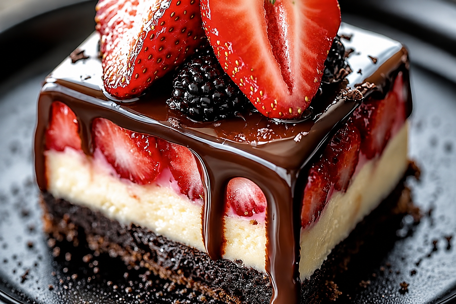 Chocolate Strawberry Cheesecake Recipe
