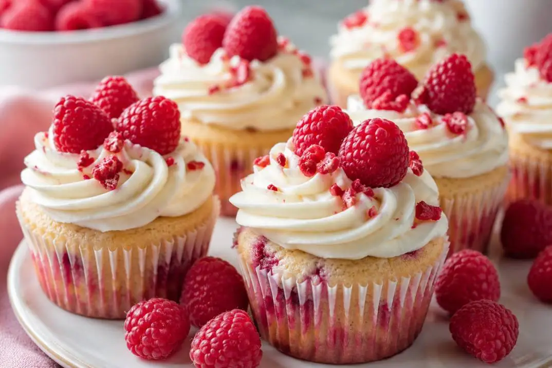 Irresistible Raspberry Cupcakes with Creamy Frosting – Easy Homemade Dessert