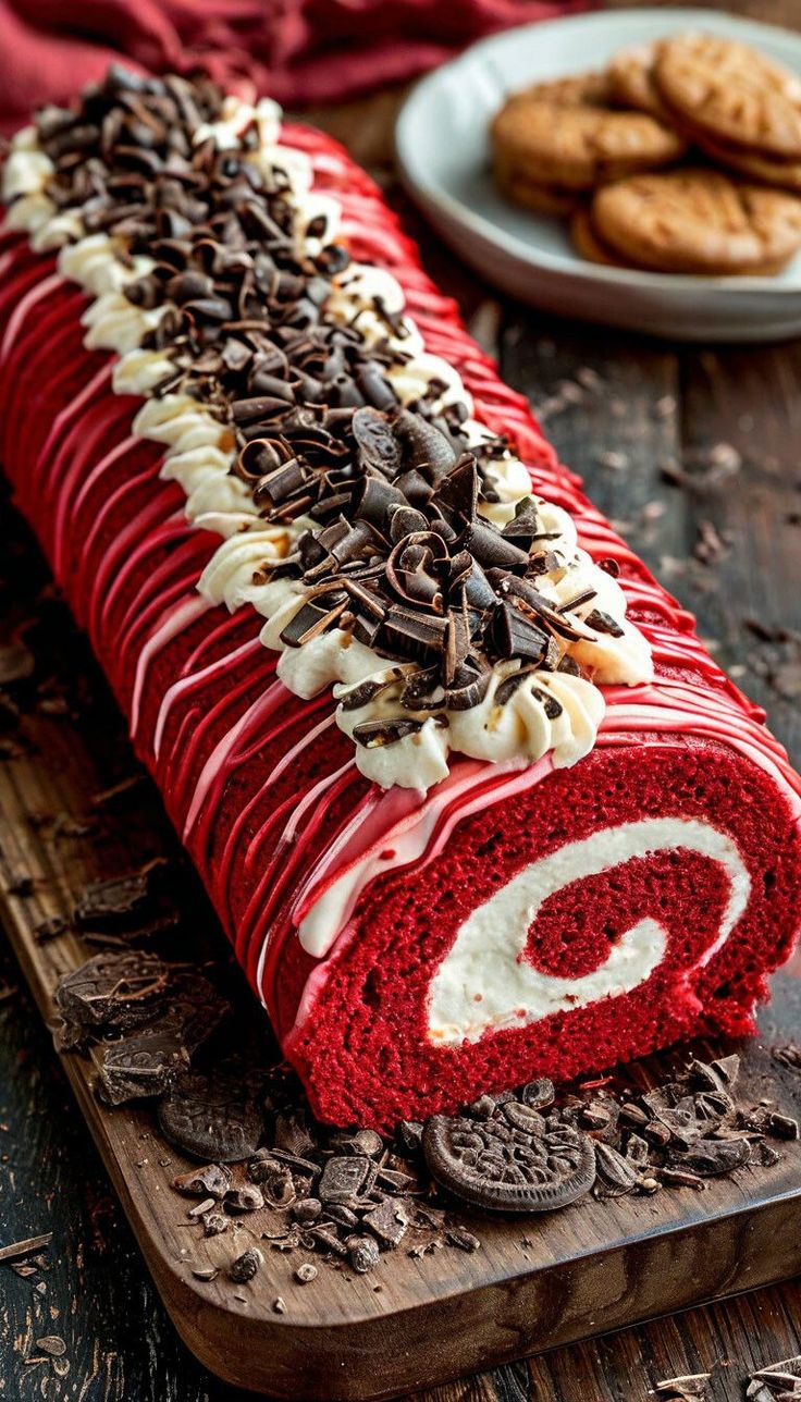 Red Velvet Roll Cake Recipe