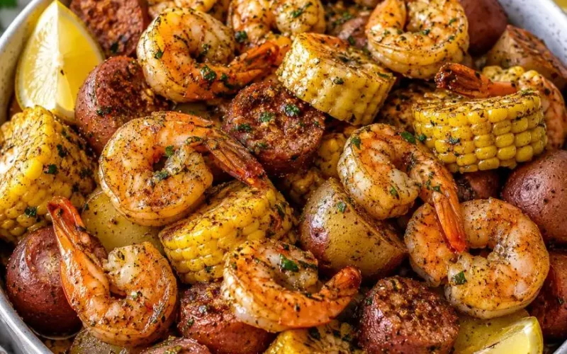 Garlic Butter Shrimp Boil Bowl 🦐🌽 Easy One-Pan Dinner Recipe