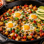 Ultimate Mexican Breakfast Skillet with Eggs, Potatoes, and Avocado